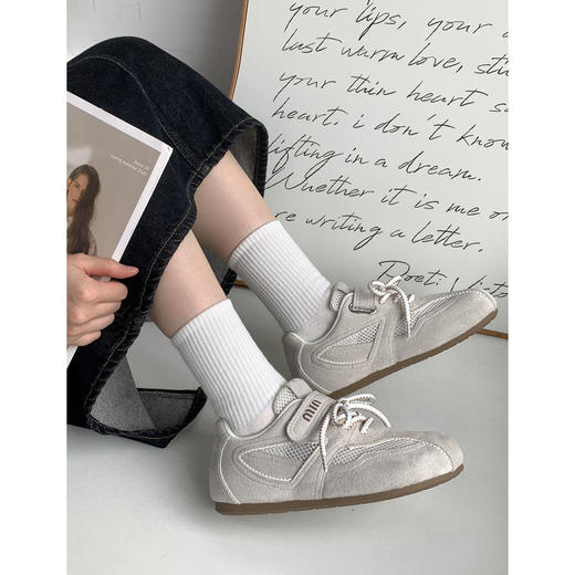 【YW】无忧购韩版复古芭蕾风魔术贴透气网面德训鞋MIS-5110（截单后7天发货) 商品图12