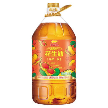 金龙鱼 食用油【保真花生油】物理压榨 压榨一级花生油6.18L /粮油调味 /食用油 /花生油 商品图3