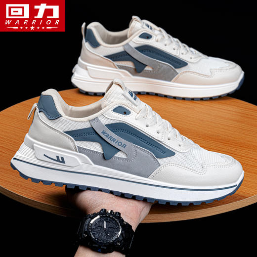 回力男鞋春季网面透气鞋防臭软底鞋轻便运动鞋青少年网红鞋子男款 商品图0