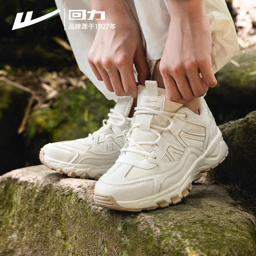 回力女鞋加绒登山鞋2024秋季徒步新款百搭防水鞋户外运动鞋子女款 商品图3