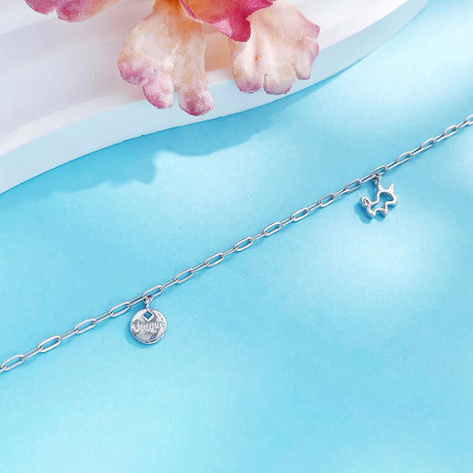 【限时8.8折】PT950 【国际铂金协会】铂金空心招财独角兽方环调节手链(ACPTSL00002)(预售4-7天发货，一经下单不支持退款)预售产品下单后不退款不退货不换货不补差价 商品图3