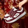 回力婚鞋女冬季新款加绒结婚敬酒鞋子情侣运动鞋红色秀禾新娘板鞋 商品缩略图1