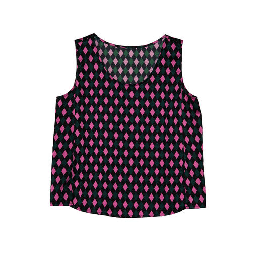 谜底波点印花背心女士2025夏新品圆领百搭宽松上衣无袖25BMN5004 商品图4