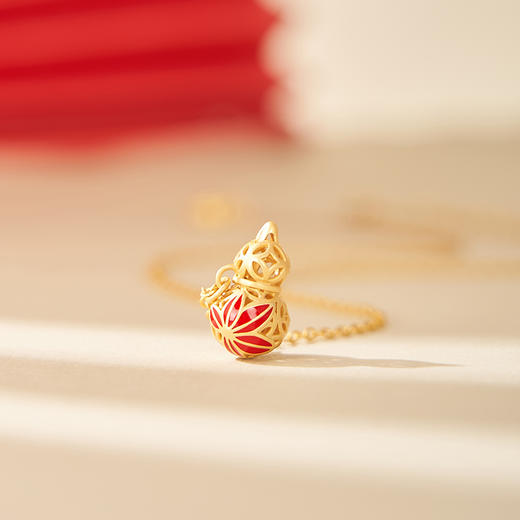 大英博物馆 东方梦境系列 玲珑福禄项链 红色 商品图2