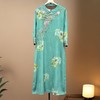 雀说新款改良旗袍裙子老料复古国风刺绣中长款连衣裙AL 商品缩略图0