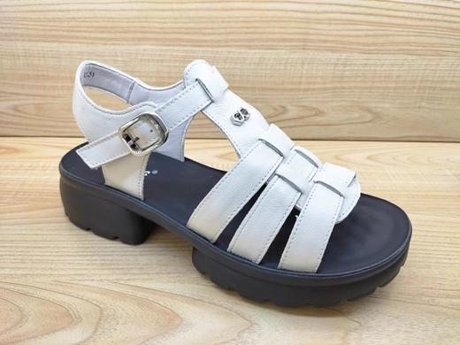 豪行正品夏季新款女鞋24203502舒适低跟露趾凉鞋 商品图0