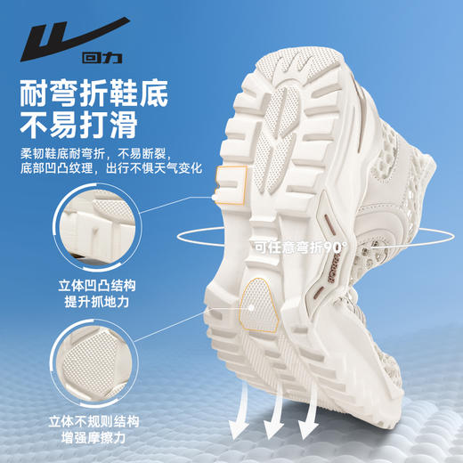 回力网鞋男鞋2025新款夏季男士网面透气休闲缓震运动鞋男款溯溪鞋 商品图2