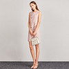 R1AGG6115WP40 La Koradior 拉珂蒂连衣裙女修身粉色无袖立体刺绣礼服【100%羊毛】 商品缩略图0