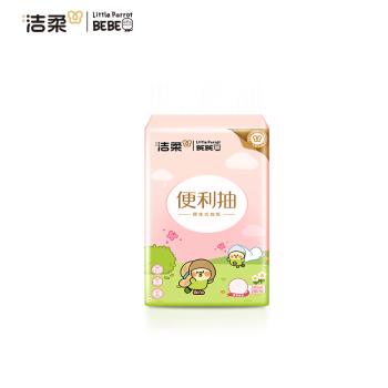 洁柔抽纸悬挂式挂抽3层280抽*4提面巾纸纸巾立体压花棉柔触感小鹦鹉 /家庭清洁/纸品 /清洁纸品 /抽纸 商品图4