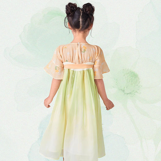 笛莎Deesha观山见女童连衣裙2025夏季女童连衣裙 商品图4