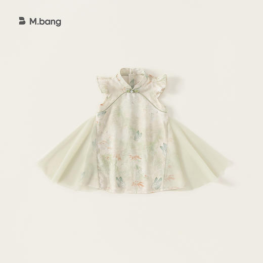 【新中式旗袍裙】宥宝品牌女童旗袍裙 夏季洋气无袖汉服连衣裙 商品图4