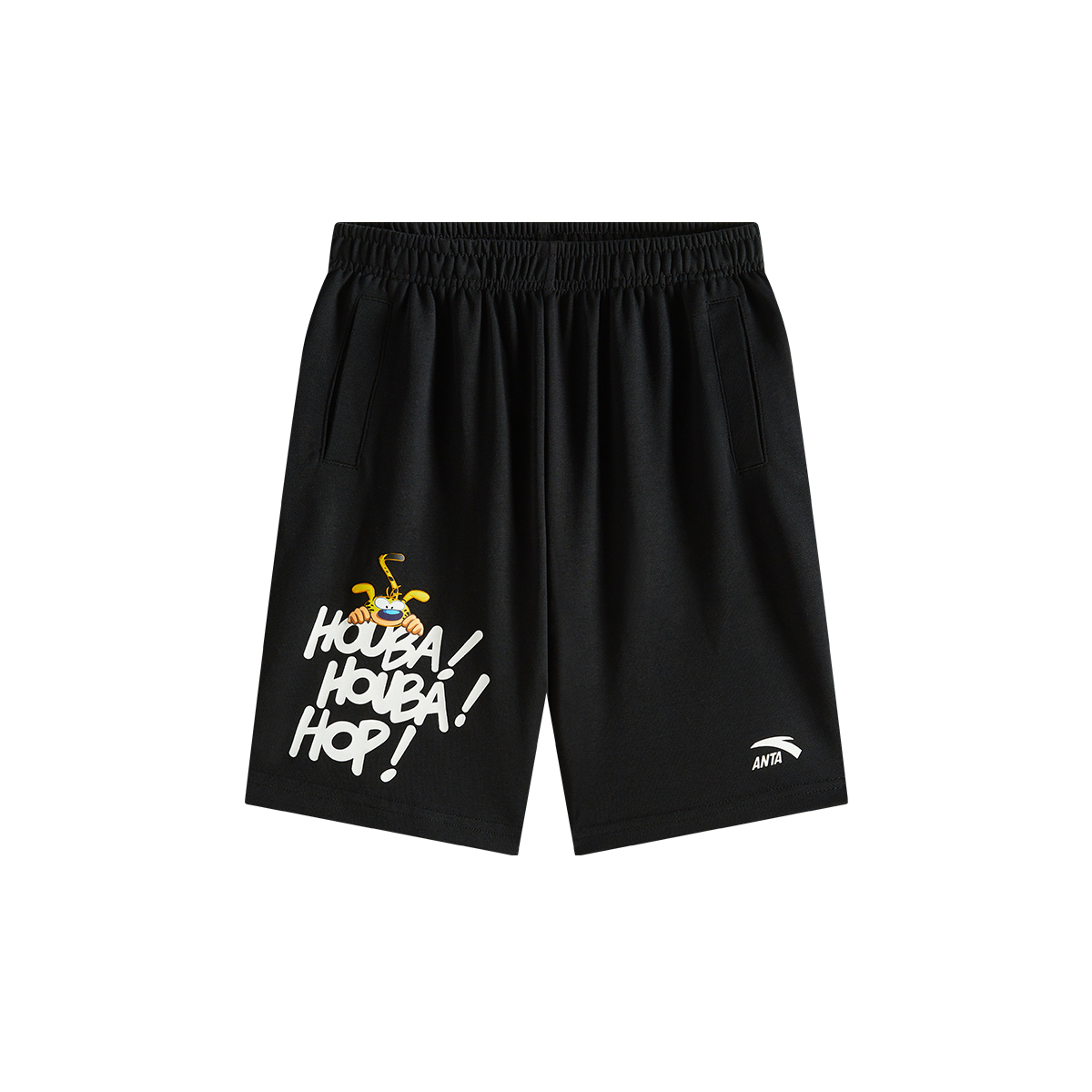 安踏儿童2025夏季新款男大童宽松长尾豹潮流针织五分裤352528709