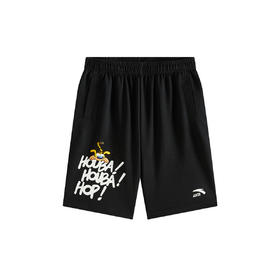 安踏儿童2025夏季新款男大童宽松长尾豹潮流针织五分裤352528709