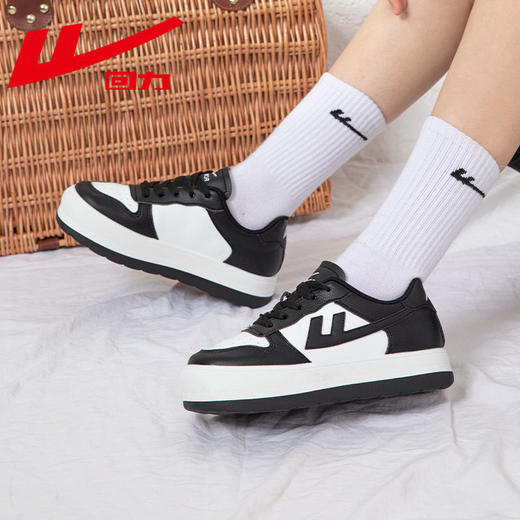 回力女鞋板鞋2025春季新款复古百搭小众休闲厚底潮流厚底圆头板鞋 商品图4