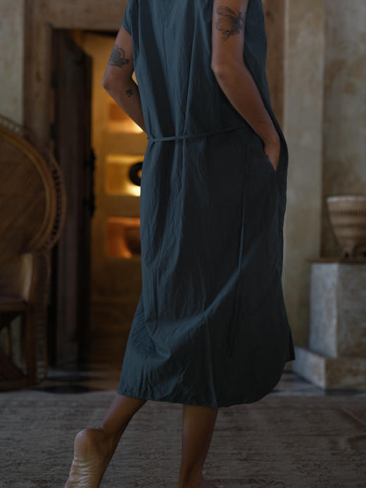 Jai  松柏绿匹马棉锡耶纳连衣裙 商品图1