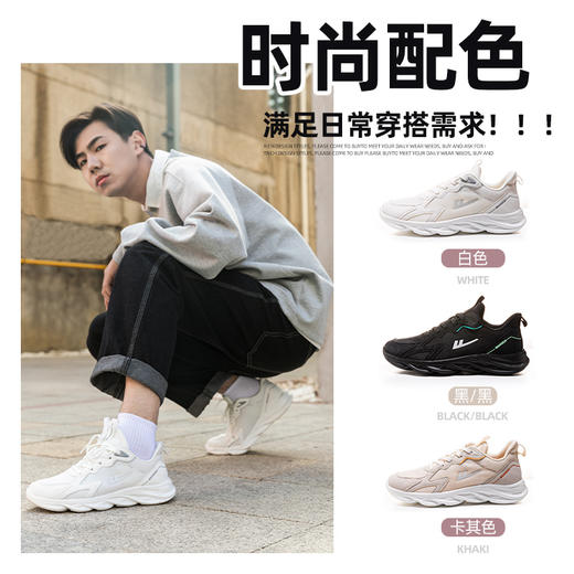 回力男鞋2025年新款春季网鞋轻便百搭运动鞋休闲透气软底跑步鞋男 商品图1