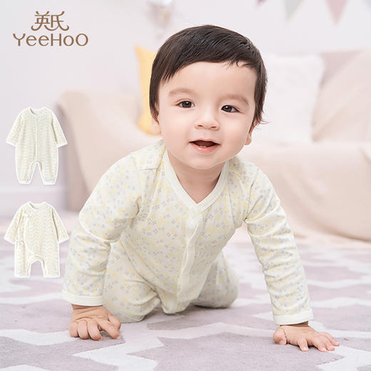 英氏【连体衣合集】IR赛柔丝秋冬婴儿哈衣舒适连体衣男女宝宝秋冬四季款 商品图0