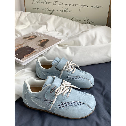 【YW】无忧购韩版复古芭蕾风魔术贴透气网面德训鞋MIS-5110（截单后7天发货) 商品图7