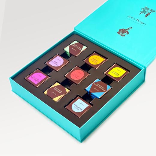 法国 Jeff de Bruges 九种口味小黑巧方盒巧克力27片礼盒 商品图2