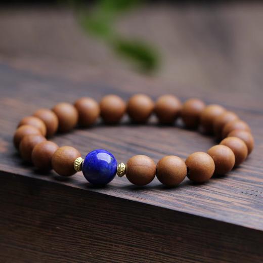 六鑫珠宝 8mm芭比檀香木单圈手串 古风文艺文玩 商品图6