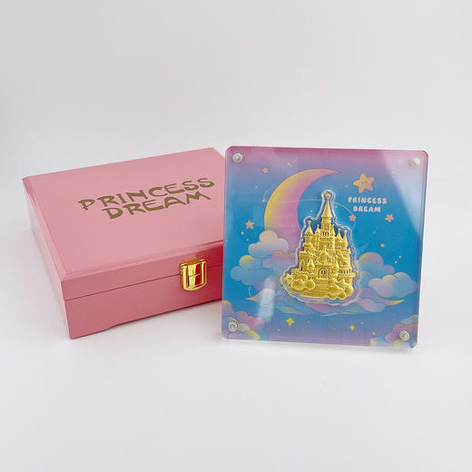 【限时7.5折】【定价黄金】足金999 #礼品摆件 #情侣日常 0.5g圣诞主题公主城堡礼盒梦幻城堡少女心情侣礼品摆件(ATBJ00064)预售产品下单后不退款不退货不换货不补差价 商品图1