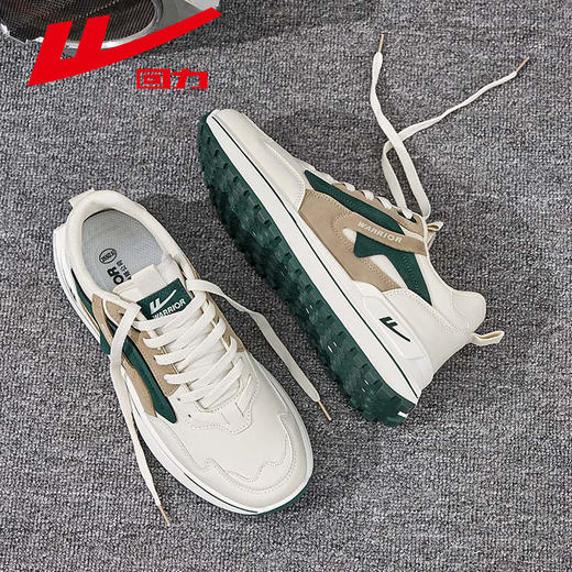 回力运动休闲鞋男鞋2025春季新款男士舒适软底皮面减震时尚潮流鞋 商品图3