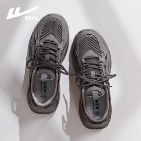 回力男式老爹鞋秋冬季新款百搭复古鞋子男款加绒休闲跑步运动鞋男