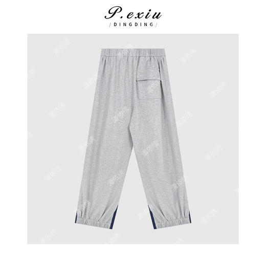 PanYiXiu/潘依绣100%棉拼接设计款轻薄垂感休闲裤 W-62809 商品图2