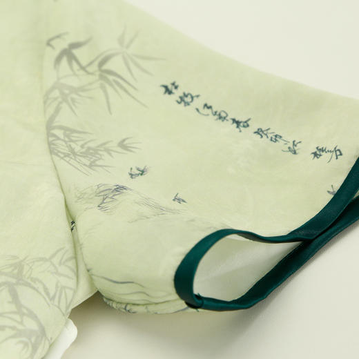 QF854斯尔丽25夏季新款改良奥黛旗袍款水墨印染精致流苏吊坠A型连衣裙 商品图7