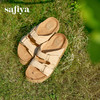 Safiya/索菲娅2025夏季休闲外穿增高厚底魔术贴一字带勃肯凉拖 SFD2110157/SFD2110M57 商品缩略图9