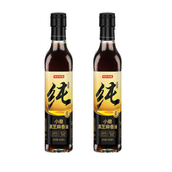京东京造鲜来多100%纯黑芝麻小磨香油400ml*2芝麻油小磨工艺 火锅凉拌蘸料 /粮油调味 /调味品 /调味油 商品图2