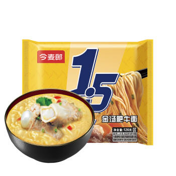 今麦郎方便面泡面袋装 1.5倍速食宵夜番茄鸡蛋味 五连包 /粮油调味 /方便食品 /方便面 商品图2