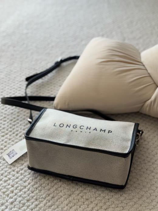 LONGCHAMP 珑骧 拉链开合品牌标识 织物 单肩包 小号 女款 象牙白（CB） 商品图0