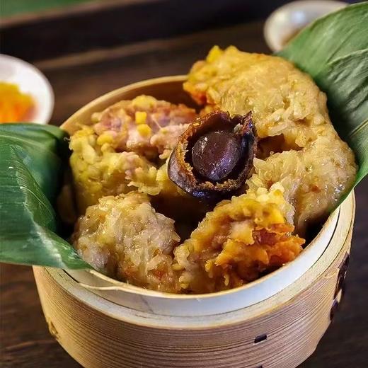 【健康丹品】海胆鲍鱼粽/海胆双黄粽【呼啦优选】下单6条装配精美礼盒+赠百合莲子燕窝羹一份~海家福 商品图1