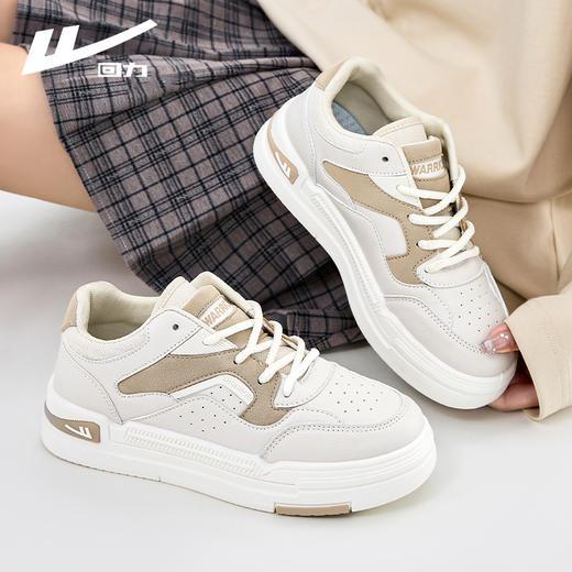 回力女鞋小白鞋2025春季新款时尚休闲运动鞋百搭学生厚底板鞋女款 商品图1
