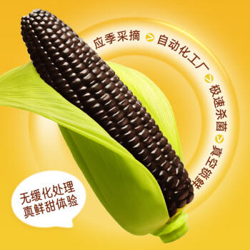 失重密码黑糯玉米3.52斤 220g*8棒 东北新鲜甜糯黏玉米大苞米非转基因真空 /粮油调味 /杂粮 /谷米类 商品图2