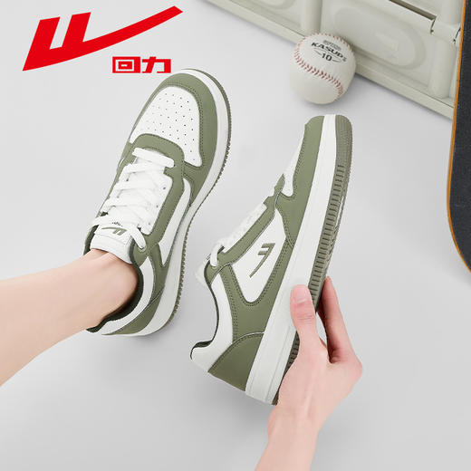 回力男女同款春季新款国风板鞋新款休闲鞋情侣低帮百搭潮鞋小白鞋 商品图3