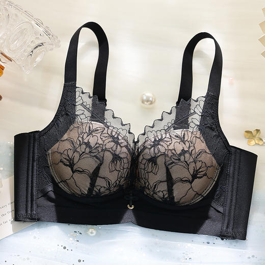 【演绎性感❗无钢圈调整型聚拢内衣】小胸的救星，聚拢升杯塑造曲线，Q弹滑滑杯莫代尔里料，聚拢内衣不空杯防下垂性感文胸 商品图6