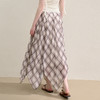 【黑白格纹】慵懒风飘逸裙摆半裙女夏季度假风长裙H0050866 商品缩略图4
