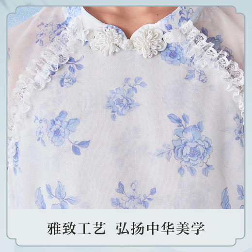 笛莎Deesha观山见女童连衣裙2025夏季女童连衣裙 商品图3