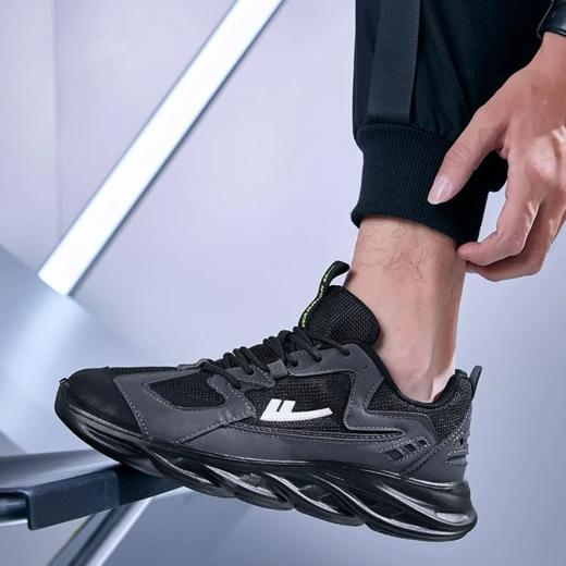 回力男鞋早春款黑色运动鞋春季男士爆款鞋子男款软底休闲跑步鞋男 商品图4