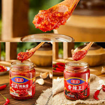 蓬盛古法辣椒酱 调味品 中辣剁椒酱凉拌拌面烧烤下饭调味酱 230g /粮油调味 /调味品 /中式酱料 商品图2