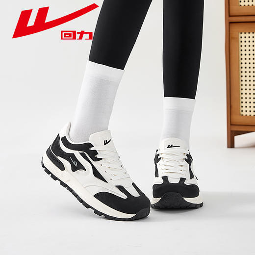 回力女鞋厚底老爹鞋2024新款秋冬百搭小白鞋爆款加绒运动休闲鞋女 商品图4