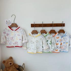 【印花连帽夹克，时尚洋气】夏款儿童外套 男女童印花连帽夹克 洋气外穿儿童开衫 印花外套上衣-QQ