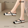 ZHR则则真皮包头拖鞋2025新款内增高时尚外穿拖鞋气质通勤单鞋女 商品缩略图8