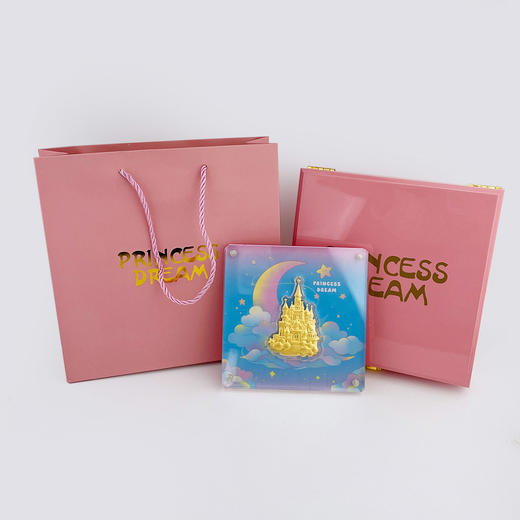 【限时7.5折】【定价黄金】足金999 #礼品摆件 #情侣日常 0.5g圣诞主题公主城堡礼盒梦幻城堡少女心情侣礼品摆件(ATBJ00064)预售产品下单后不退款不退货不换货不补差价 商品图0