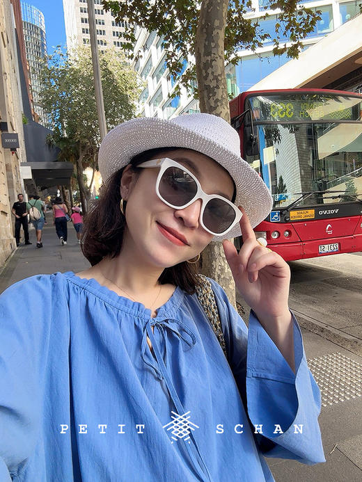 PETIT SCHAN小闪 CLO#805 wander 云游 纯棉文艺抽绳八分袖连衣裙 商品图4