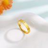 【限时克减150元】足金999 【精品】黄金实心高光吉言吉语活口戒指(AUQJZ00122)（预售产品下单后不退款不退货不换货不补差价 商品缩略图1