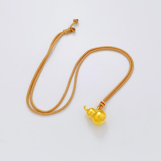 【限时克减128元】足金999.9 #葫芦 #低温珐琅 古法空心挂绳吊坠福禄双至招财葫芦吊坠（含配件）(ANWGFDZ01062-4)（预售产品下单后不退款不退货不换货不补差价） 商品图2