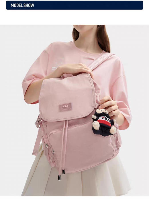 【迎开放日 恰好又是踏青的季节 快速超特价福利一波】F家 休闲女生 翻盖 双肩背包 上学 上班通勤 出游 休闲多场景 都可以驾驭 商品图0